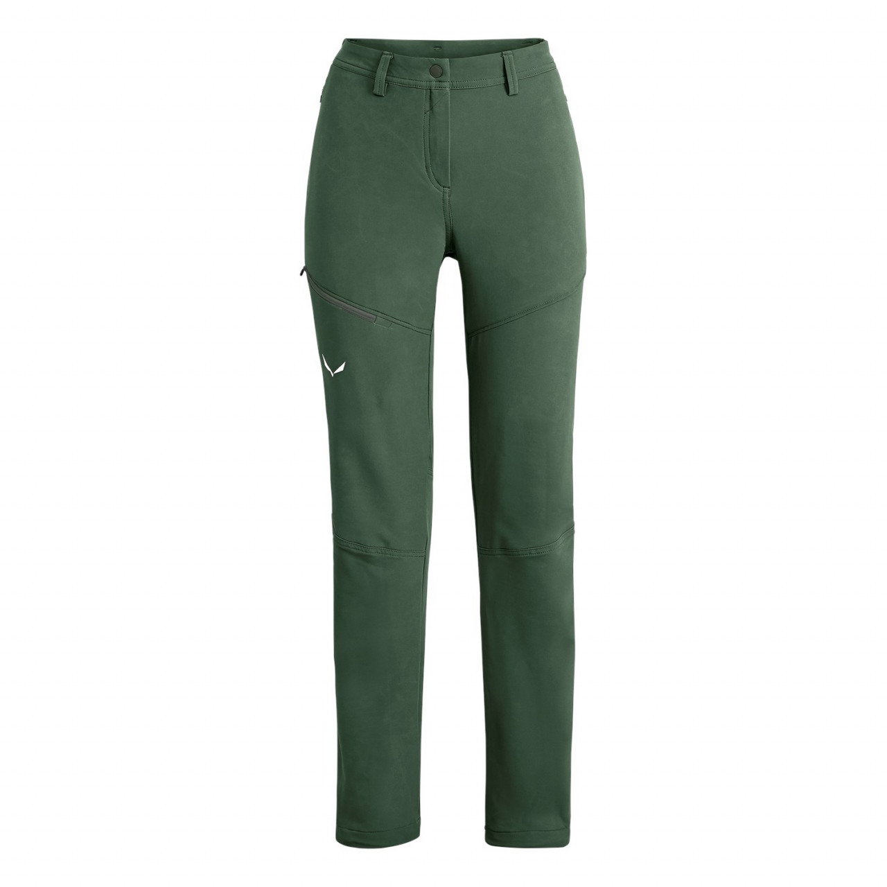 Pantalones Softshell Mujer Chile - Salewa Puez Dolomitic Durastretch - Verde - BJPG-02573